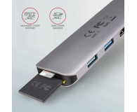 Axagon HMC-5, USB 5Gbps hub, porty 2x USB-A, HDMI 4k/30Hz, SD/mSD - 1353435 - zdjęcie 8
